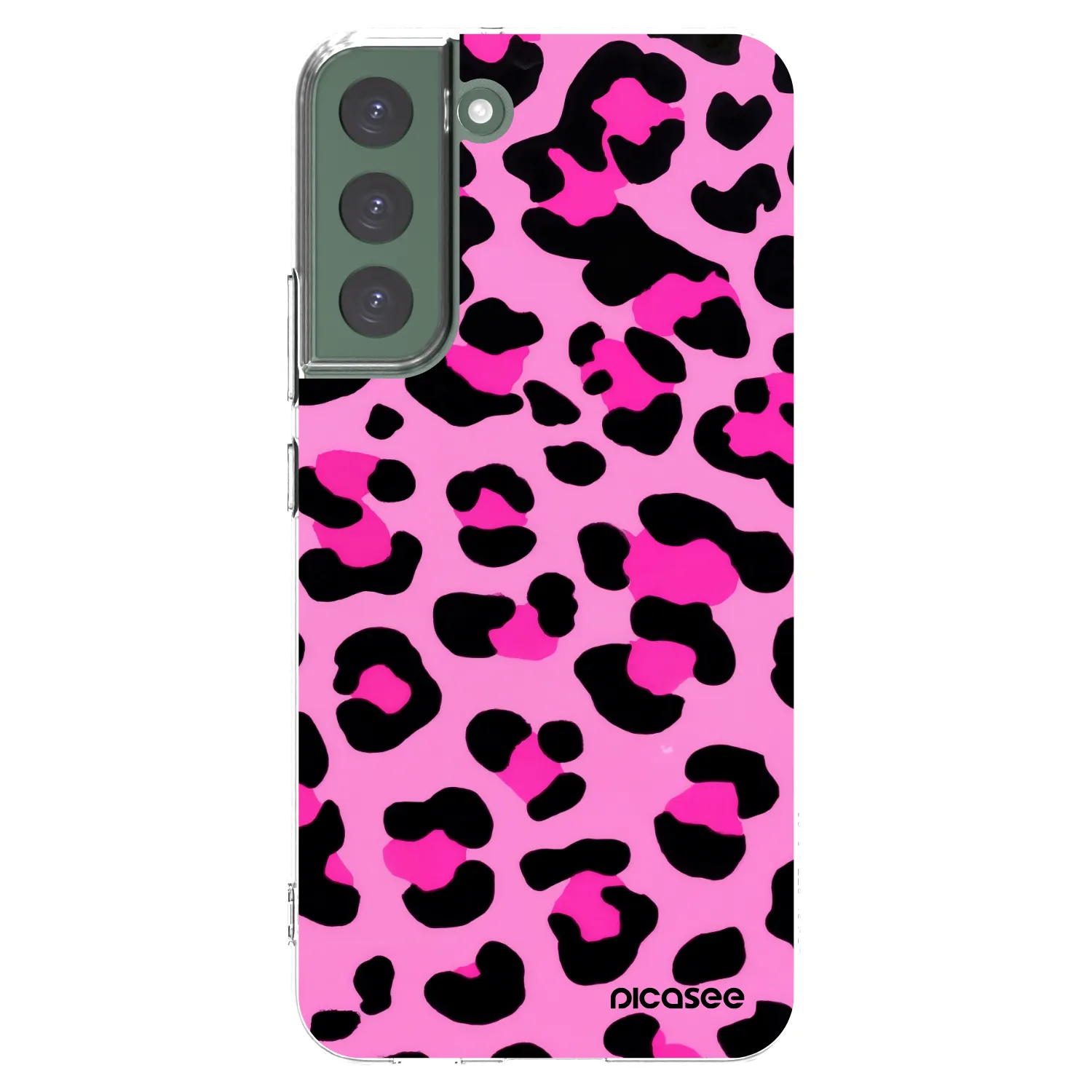 Picasee silikónový prehľadný obal pre Samsung Galaxy S22+ 5G - Pink Tiger