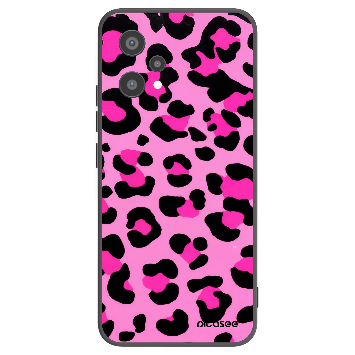 Picasee silikónový čierny obal pre Realme 9 Pro 5G - Pink Tiger