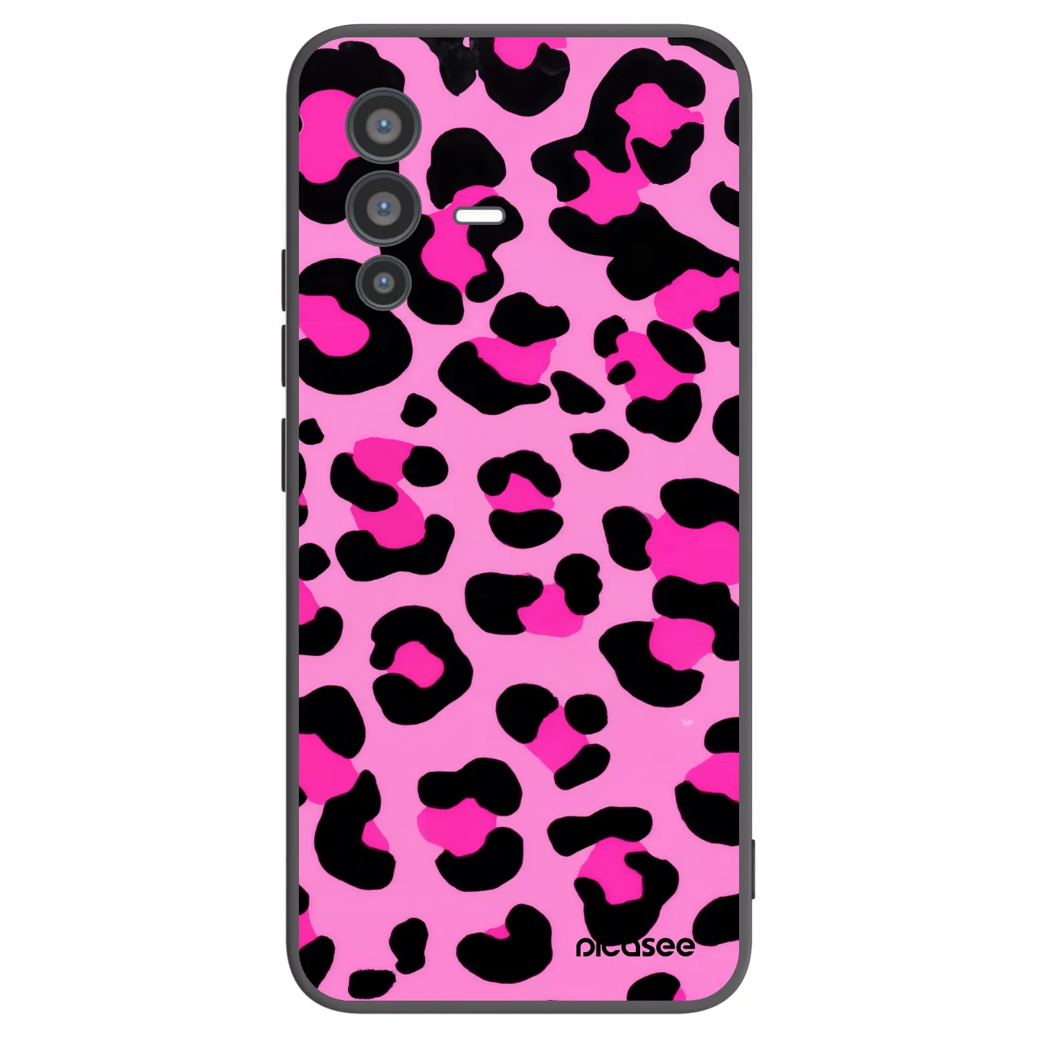 Picasee silikónový čierny obal pre Vivo V23 5G - Pink Tiger