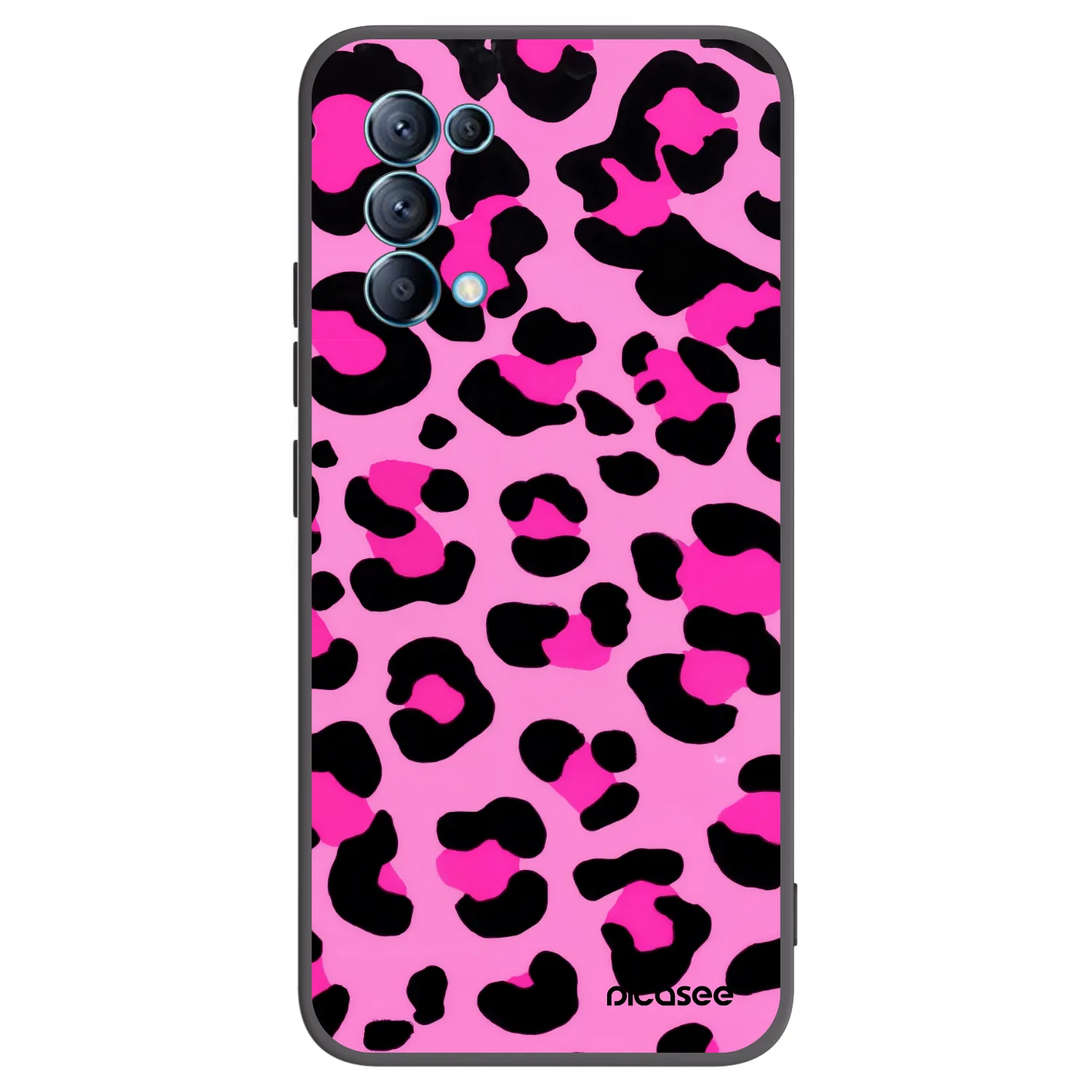 Picasee silikónový čierny obal pre OPPO Reno 5 5G - Pink Tiger