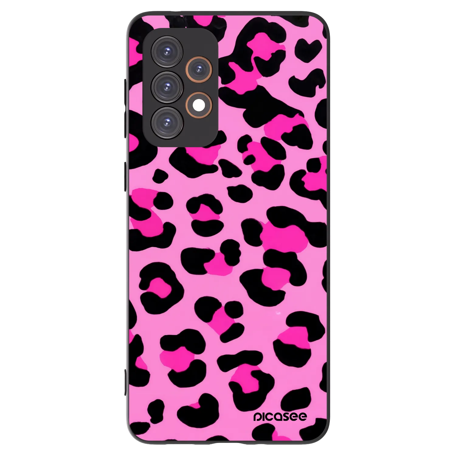 Picasee silikónový čierny obal pre Samsung Galaxy A33 5G A336 - Pink Tiger