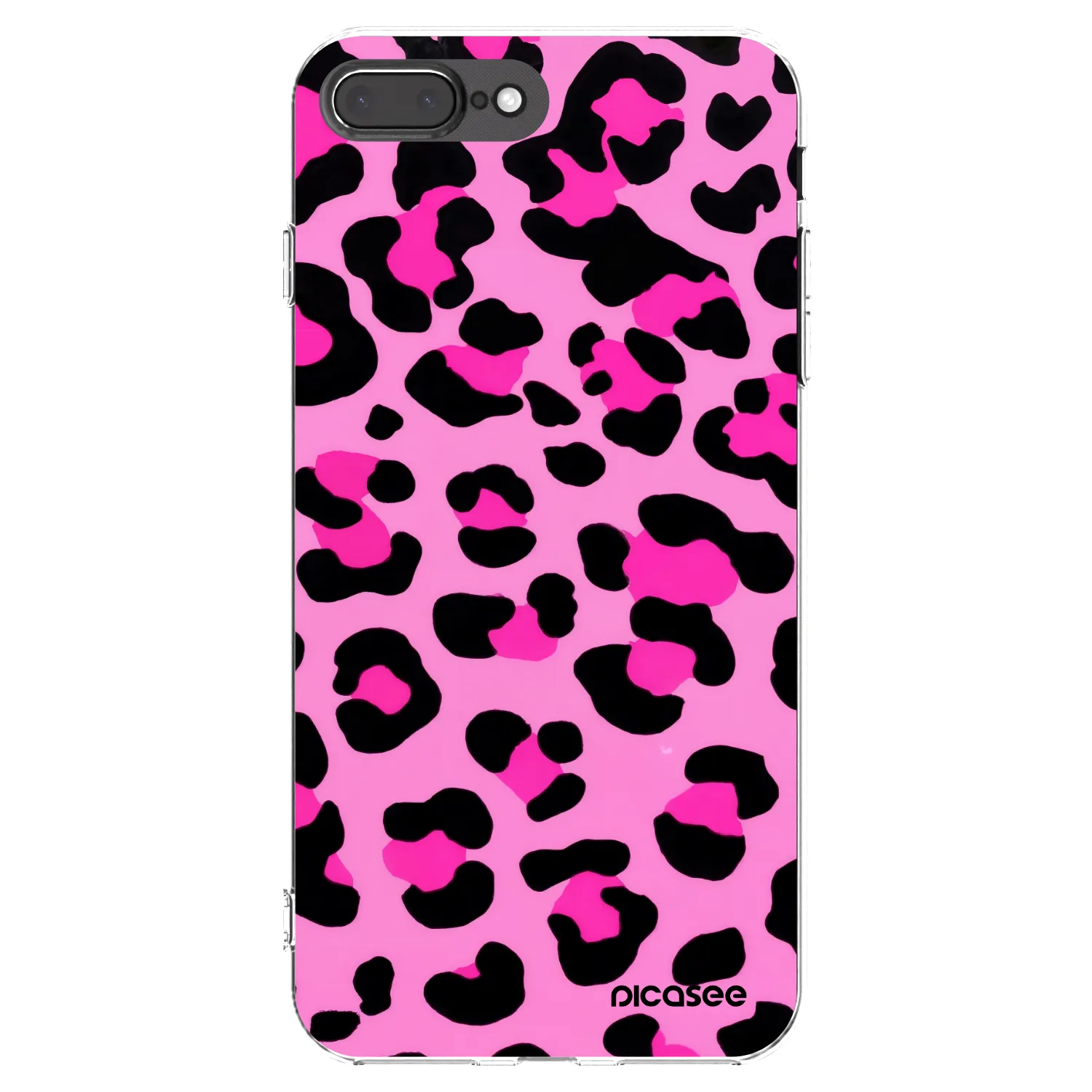Picasee silikónový prehľadný obal pre Apple iPhone 8 Plus - Pink Tiger