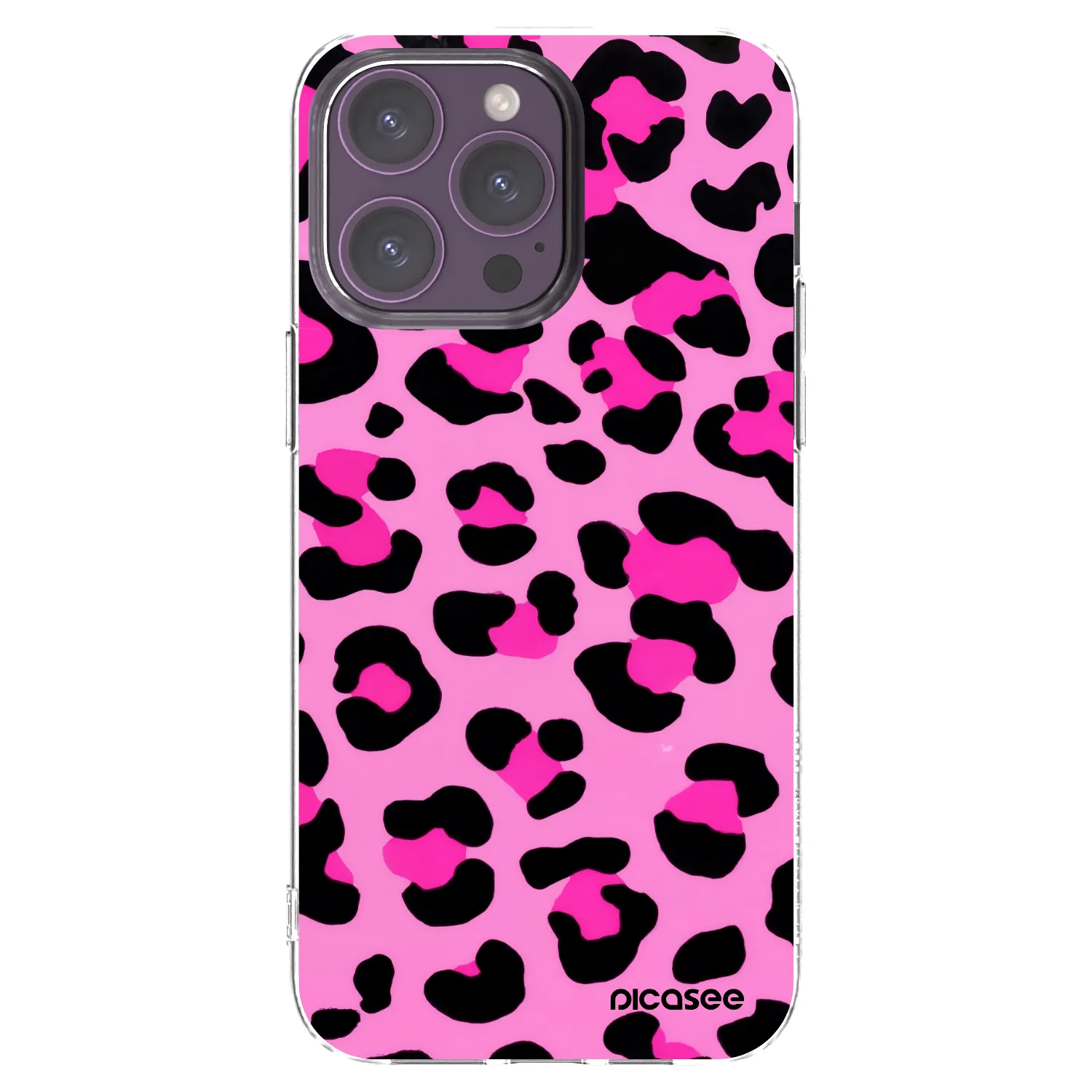 Picasee silikónový prehľadný obal pre Apple iPhone 14 Pro Max - Pink Tiger
