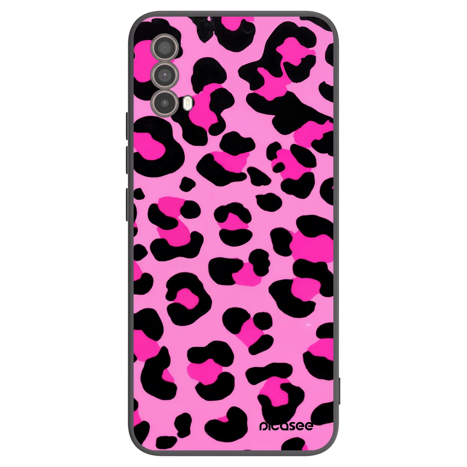 Picasee silikónový čierny obal pre Motorola Moto E40 - Pink Tiger