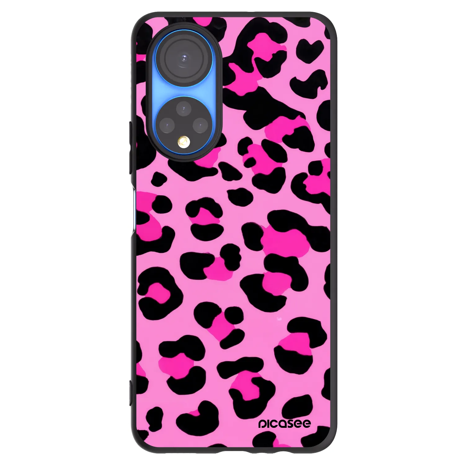 Picasee silikónový čierny obal pre Honor X7 - Pink Tiger