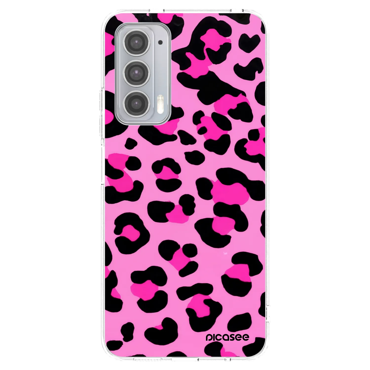 Picasee silikónový prehľadný obal pre Motorola Edge 20 - Pink Tiger