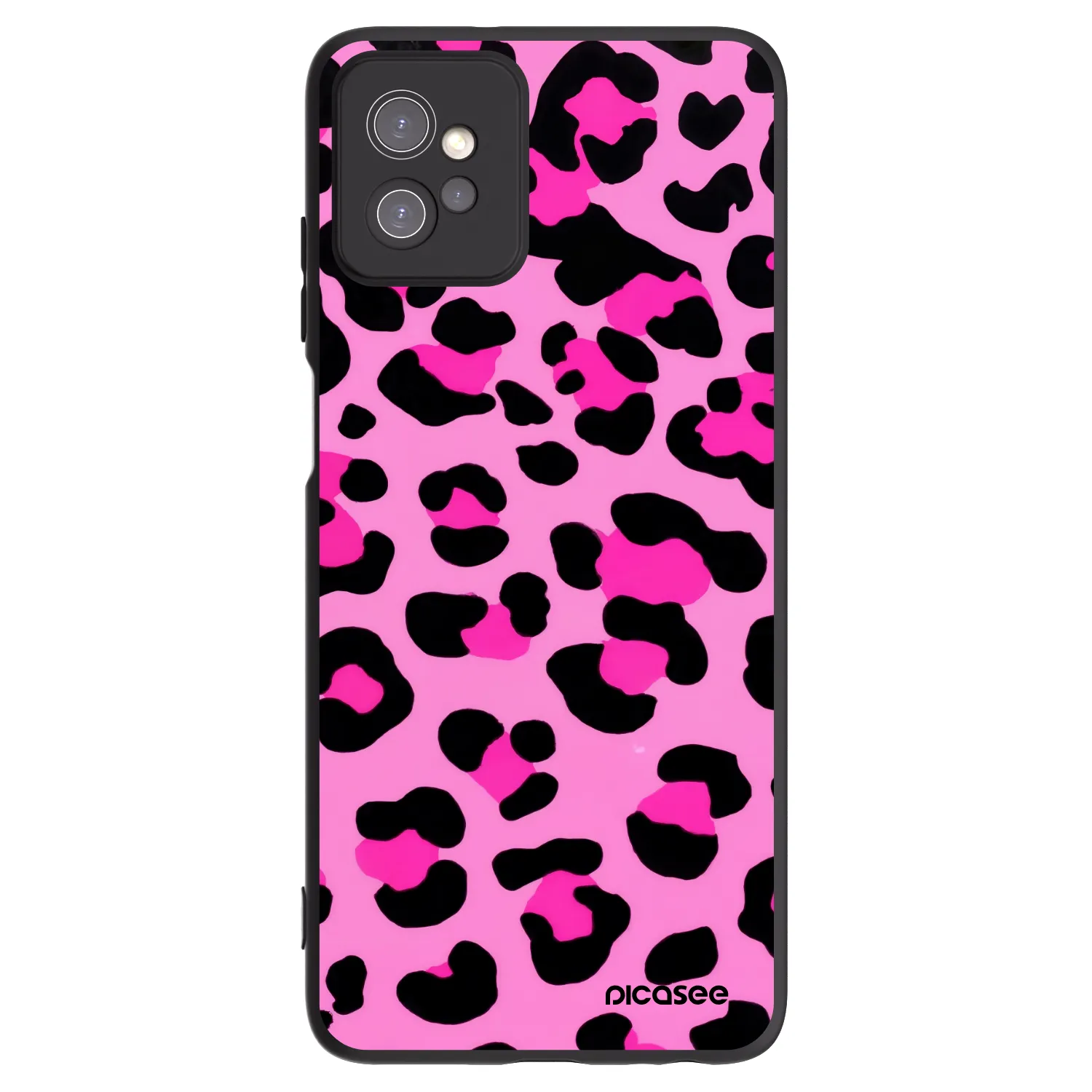 Picasee silikónový čierny obal pre Motorola Moto G32 - Pink Tiger
