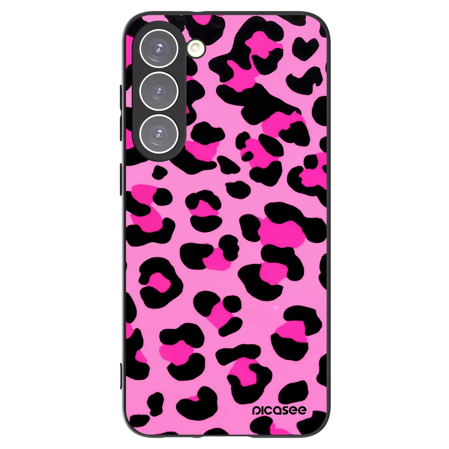 Picasee silikónový čierny obal pre Samsung Galaxy S23+ 5G - Pink Tiger