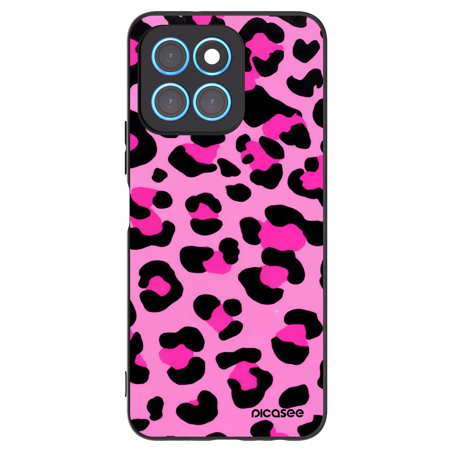 Picasee silikónový čierny obal pre Honor X8 5G - Pink Tiger
