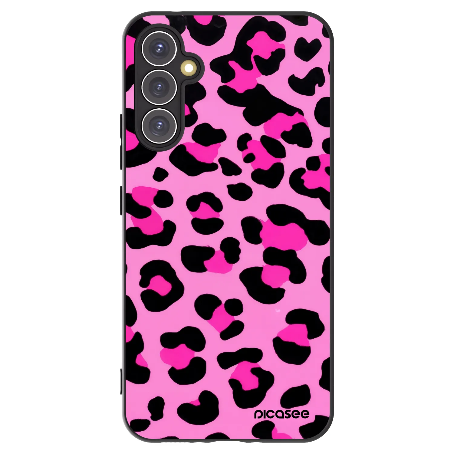 Picasee silikónový čierny obal pre Samsung Galaxy A34 5G A346B - Pink Tiger