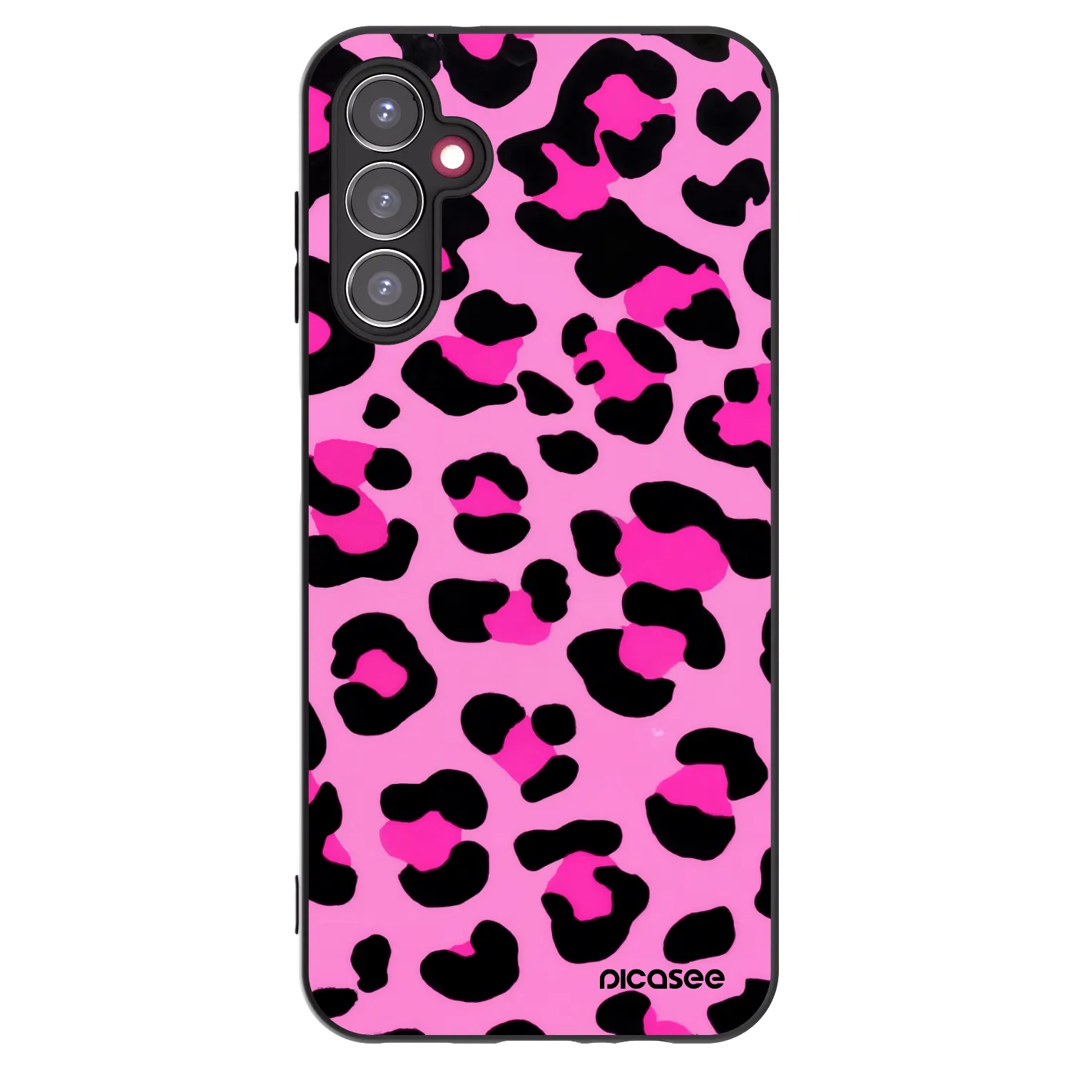 Picasee silikónový čierny obal pre Samsung Galaxy A14 5G A146P - Pink Tiger