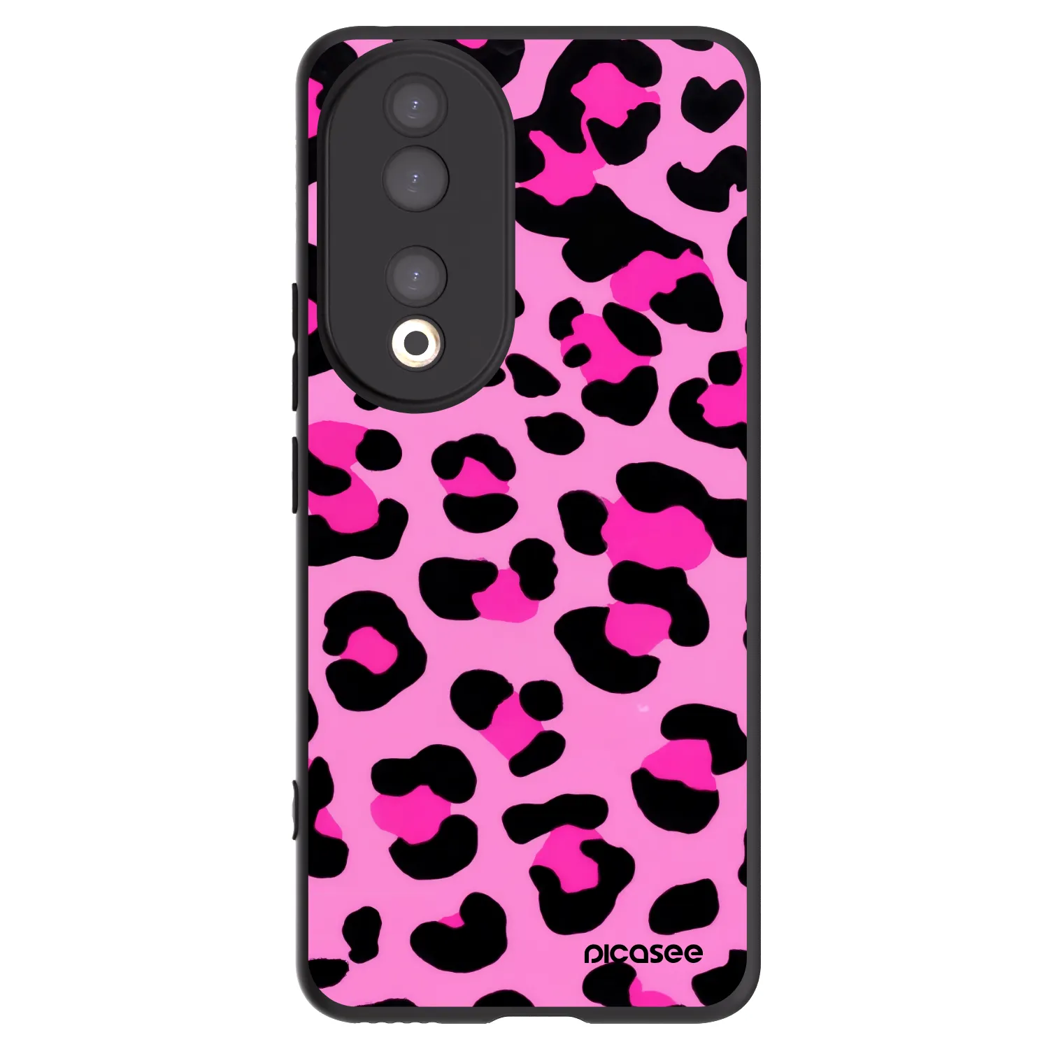 Picasee silikónový čierny obal pre Honor 90 5G - Pink Tiger