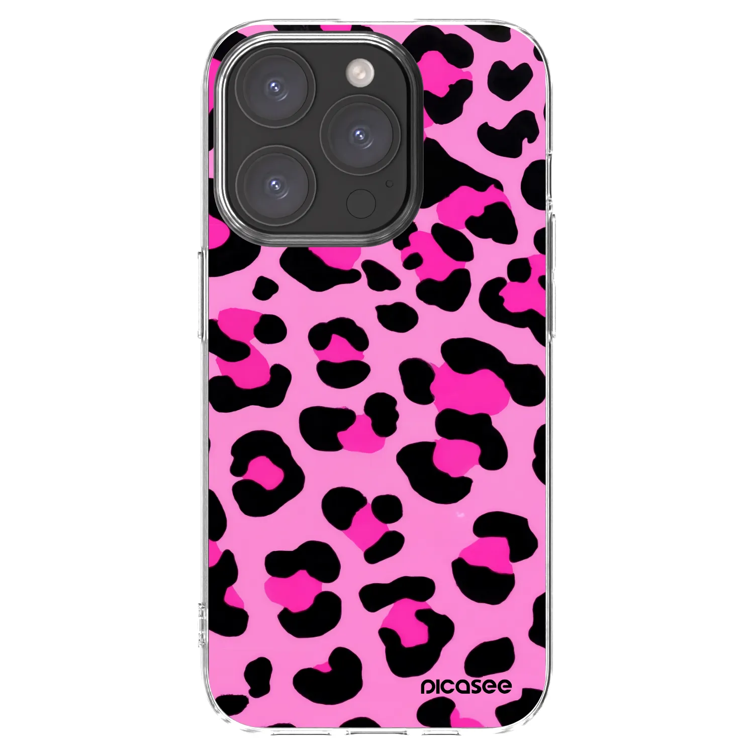 Silikónový prehľadný obal pre Apple iPhone 15 Pro - Pink Tiger