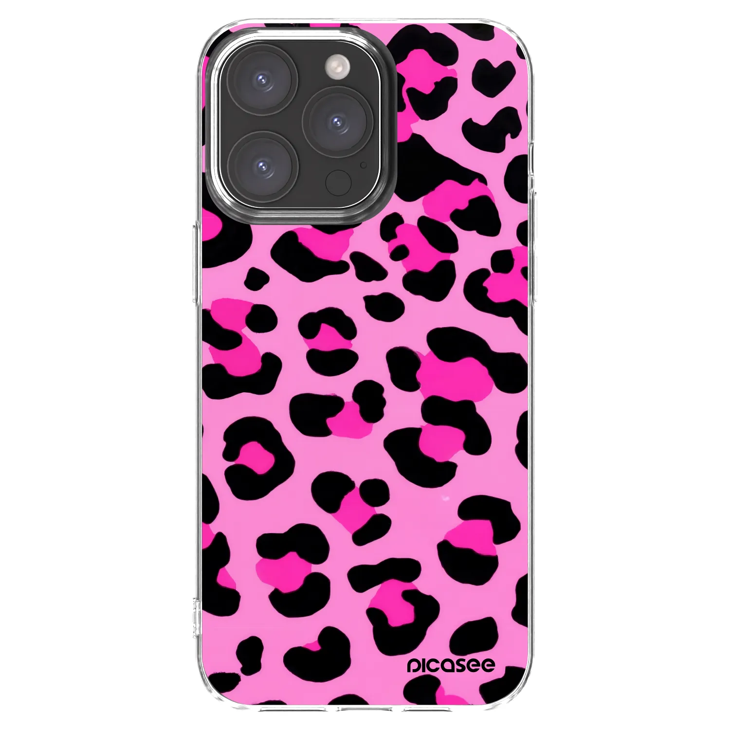 Picasee silikónový prehľadný obal pre Apple iPhone 15 Pro Max - Pink Tiger