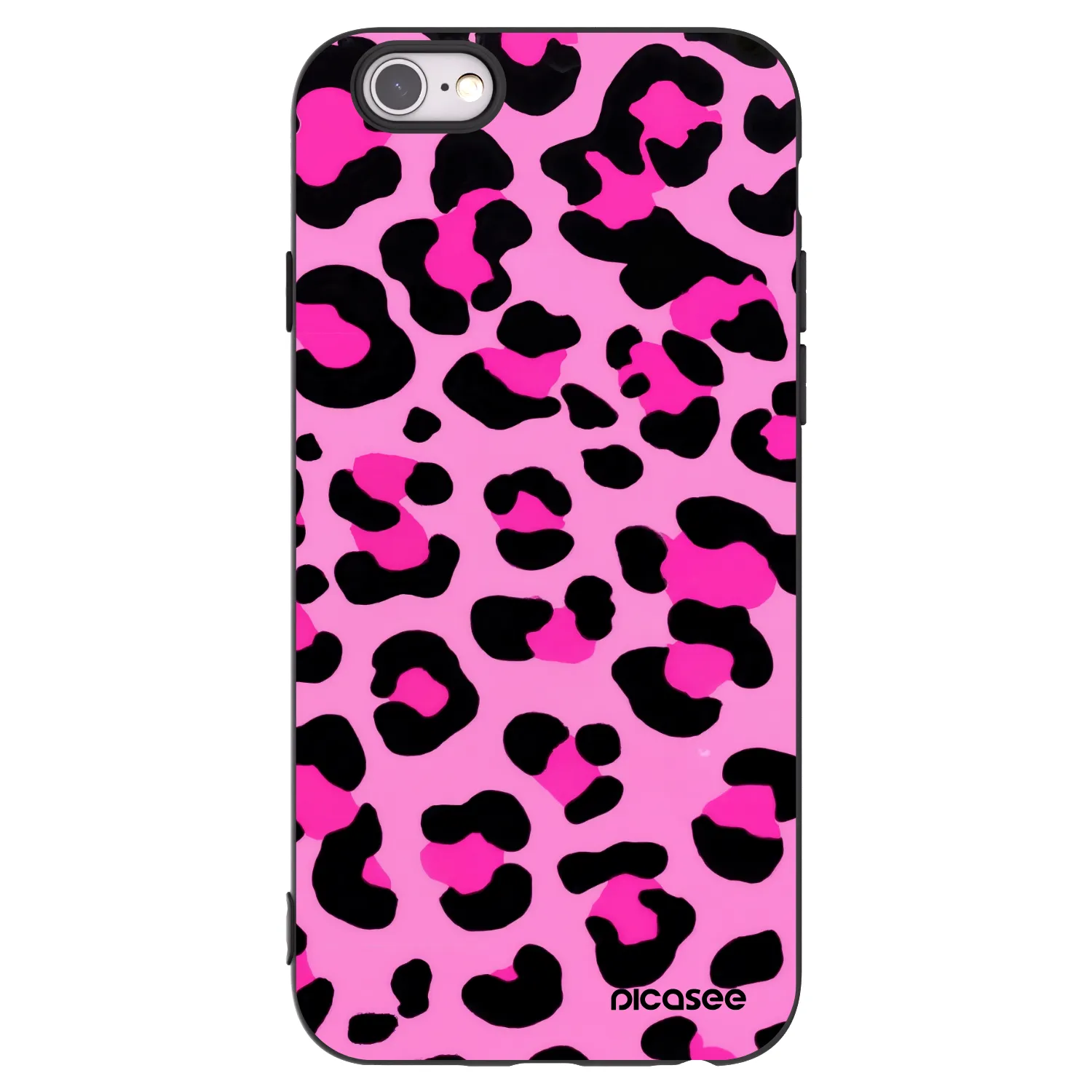 Picasee silikónový čierny obal pre Apple iPhone 6/6S - Pink Tiger