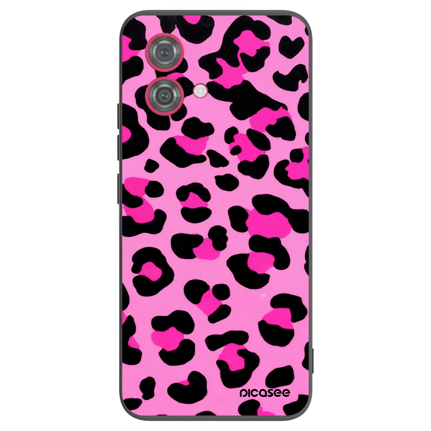 Picasee silikónový čierny obal pre Motorola Moto G84 5G - Pink Tiger