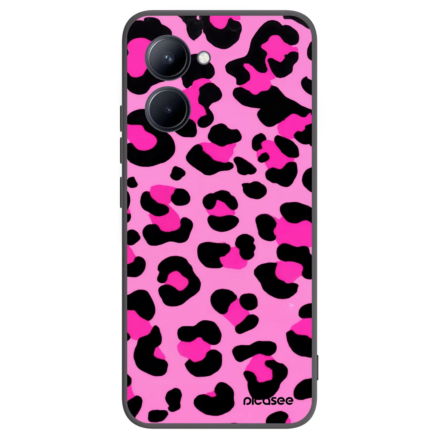 Picasee silikónový čierny obal pre Realme C33 (2023) - Pink Tiger