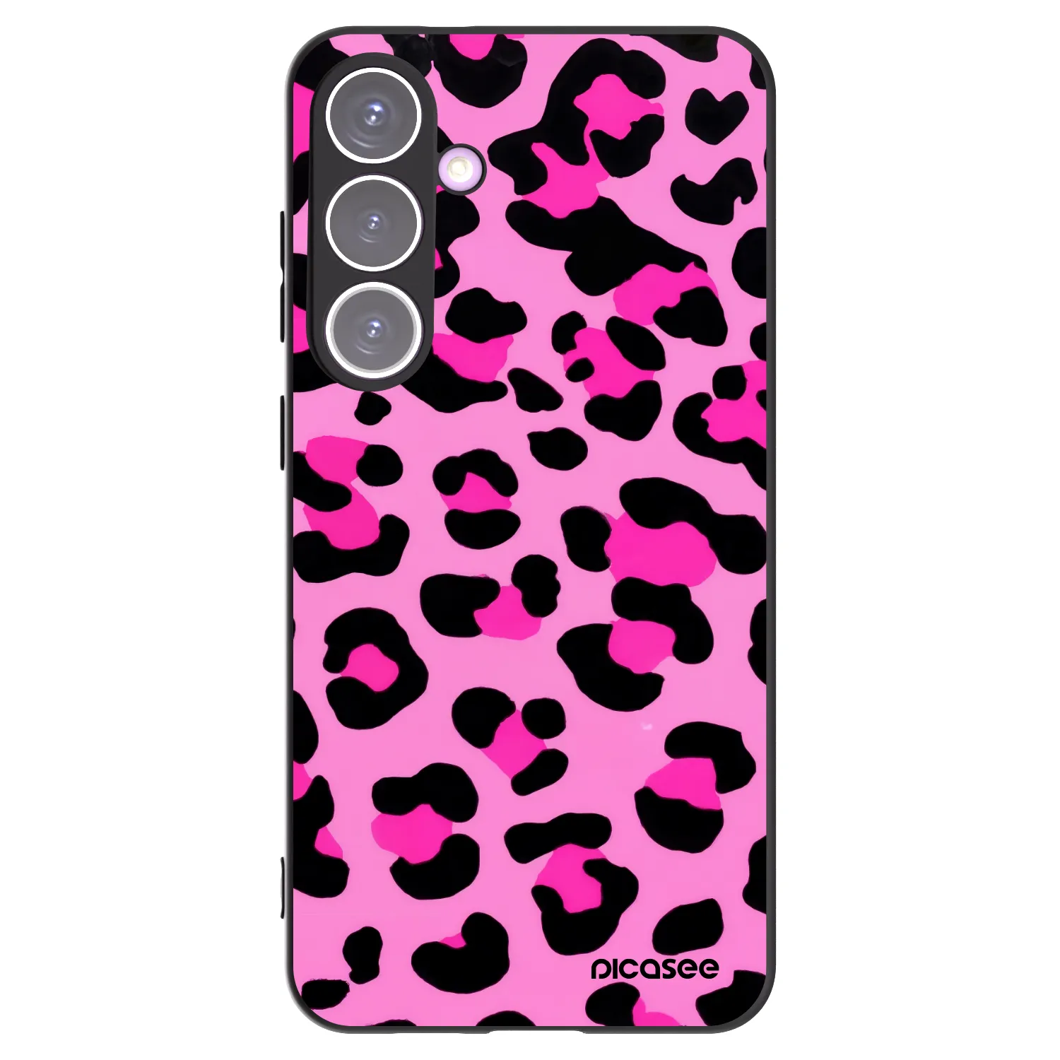 Picasee silikónový čierny obal pre Samsung Galaxy S24+ S926B 5G - Pink Tiger