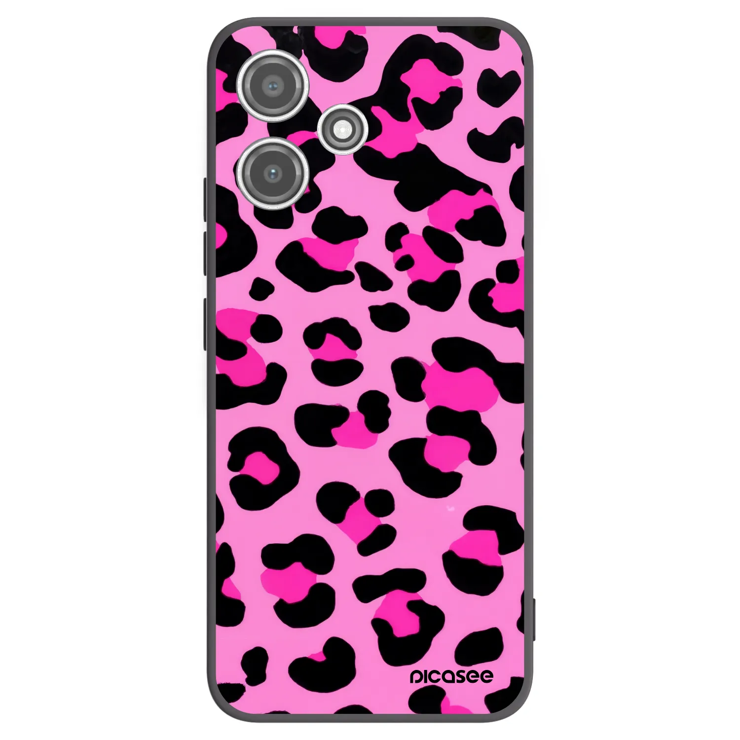 Picasee silikónový čierny obal pre Xiaomi Redmi 12 5G - Pink Tiger