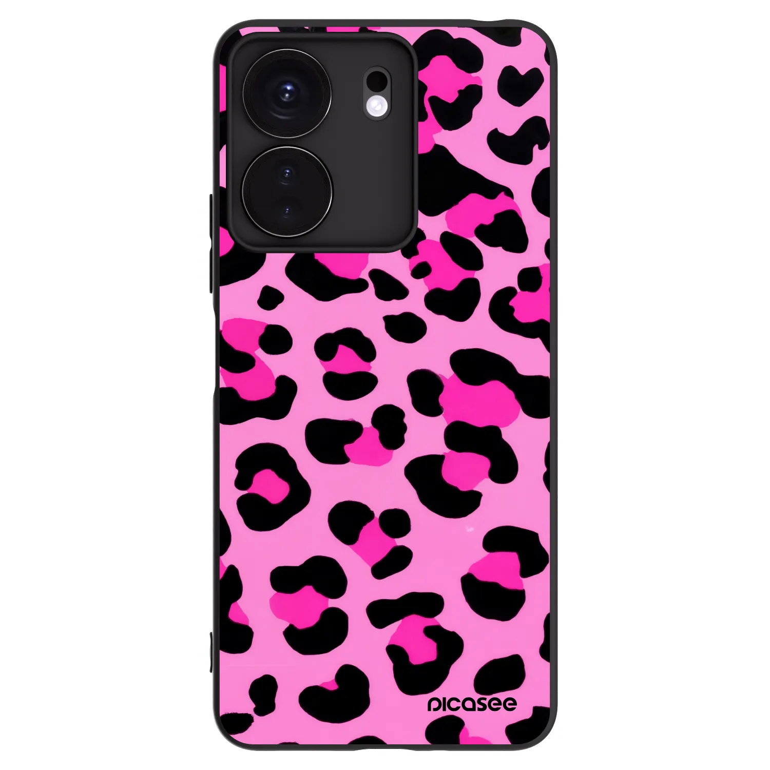 Picasee silikónový čierny obal pre Xiaomi Redmi 13C 4G - Pink Tiger