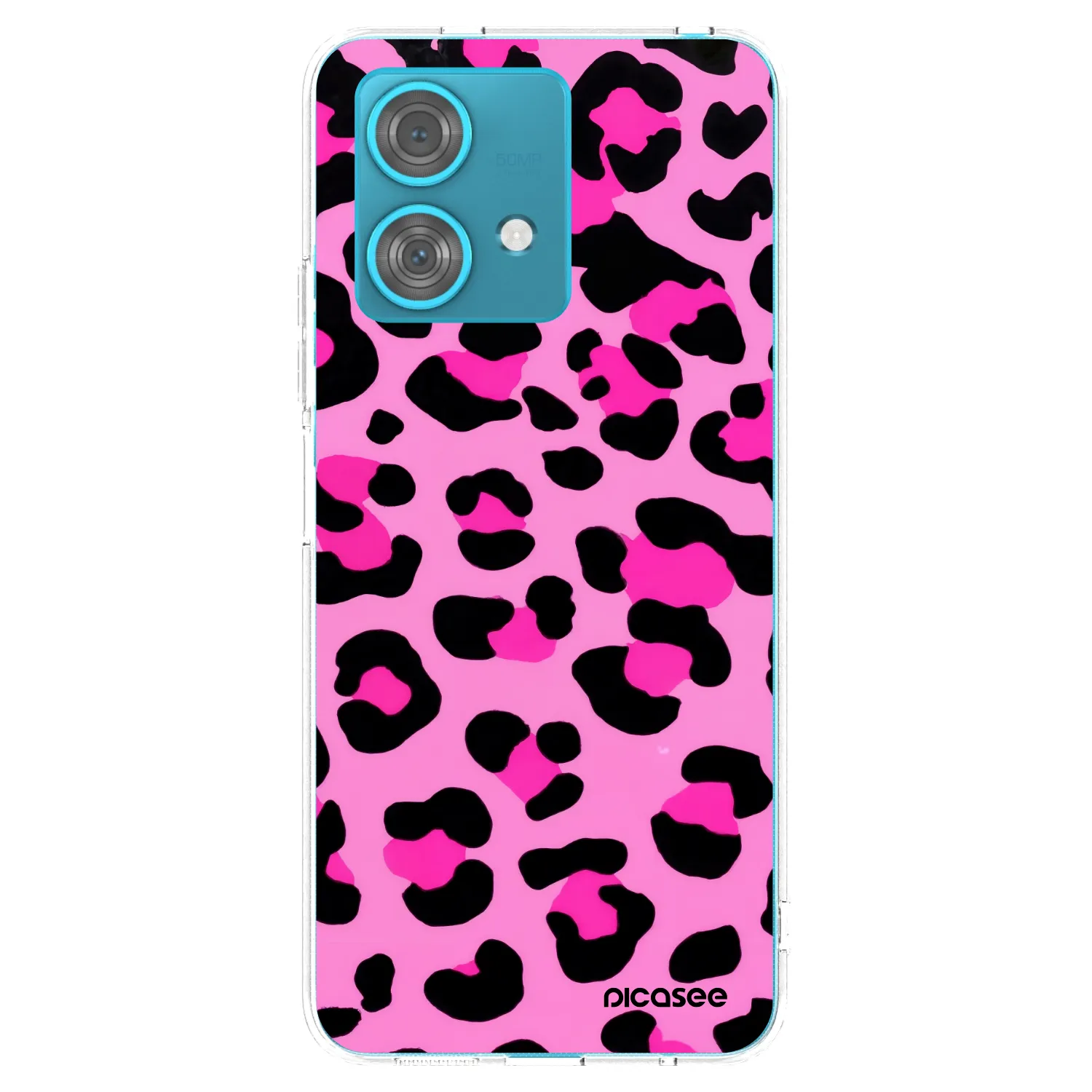 Picasee silikónový prehľadný obal pre Motorola Edge 40 Neo - Pink Tiger