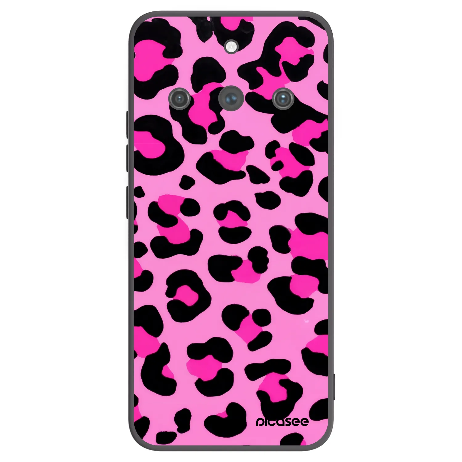 Picasee silikónový čierny obal pre Realme 11 Pro+ - Pink Tiger