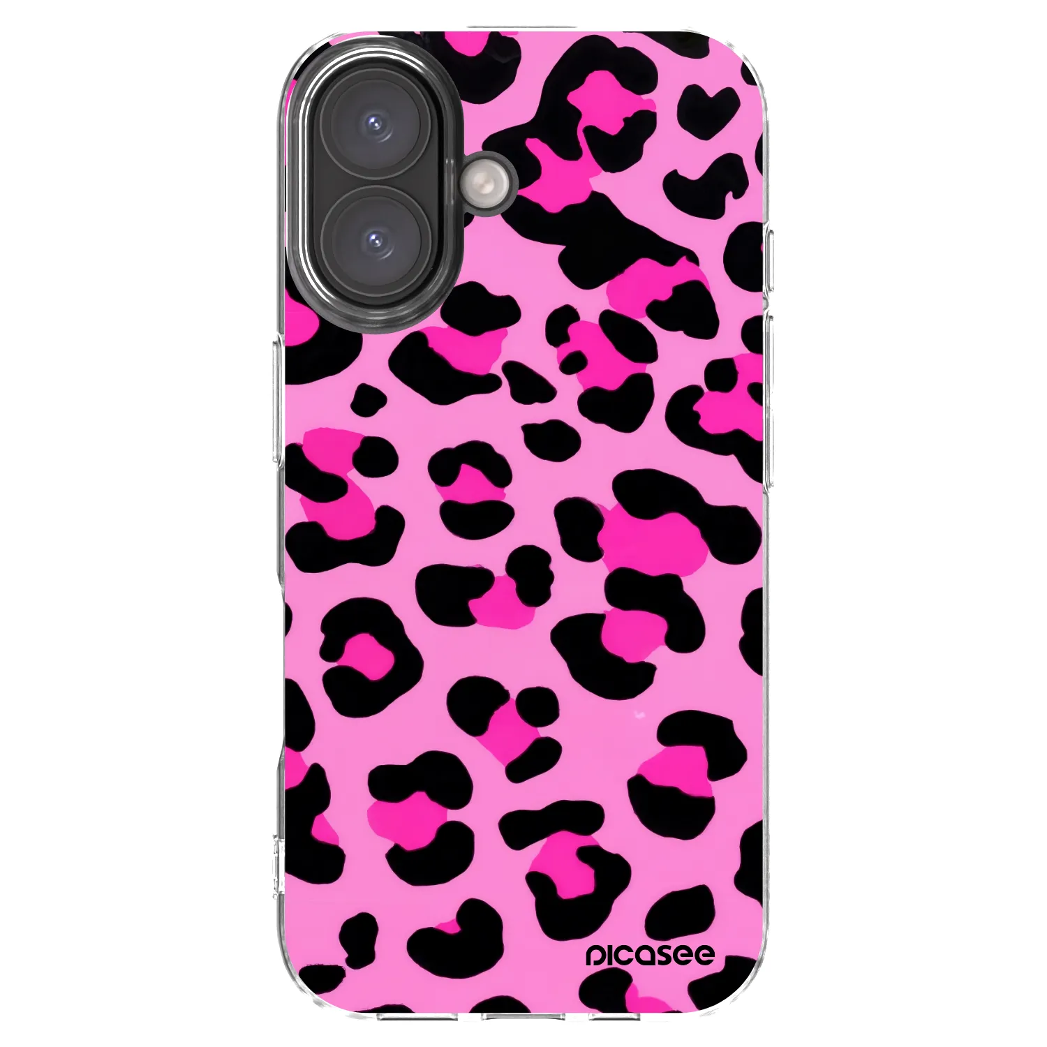 Picasee silikónový prehľadný obal pre Apple iPhone 16 - Pink Tiger