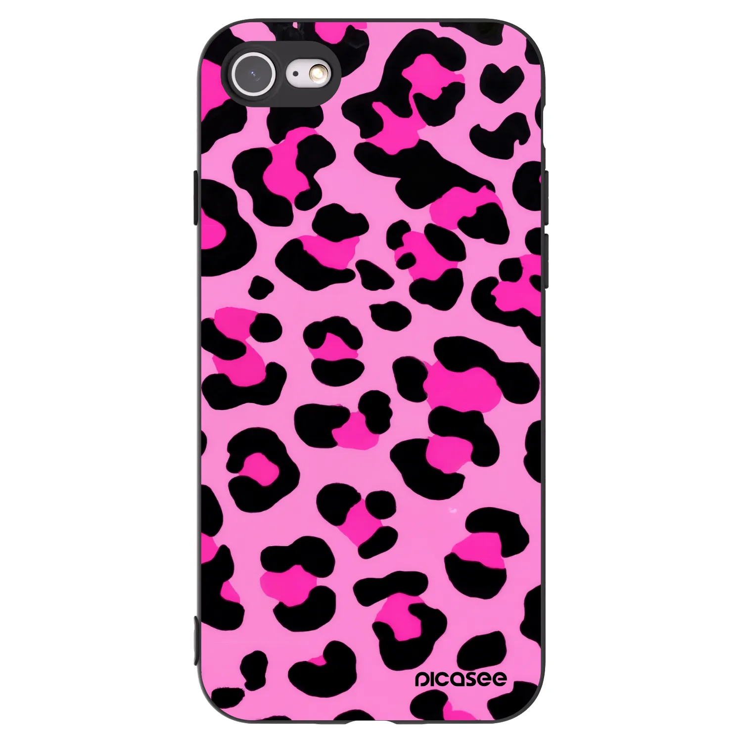 Picasee silikónový čierny obal pre Apple iPhone 8 - Pink Tiger