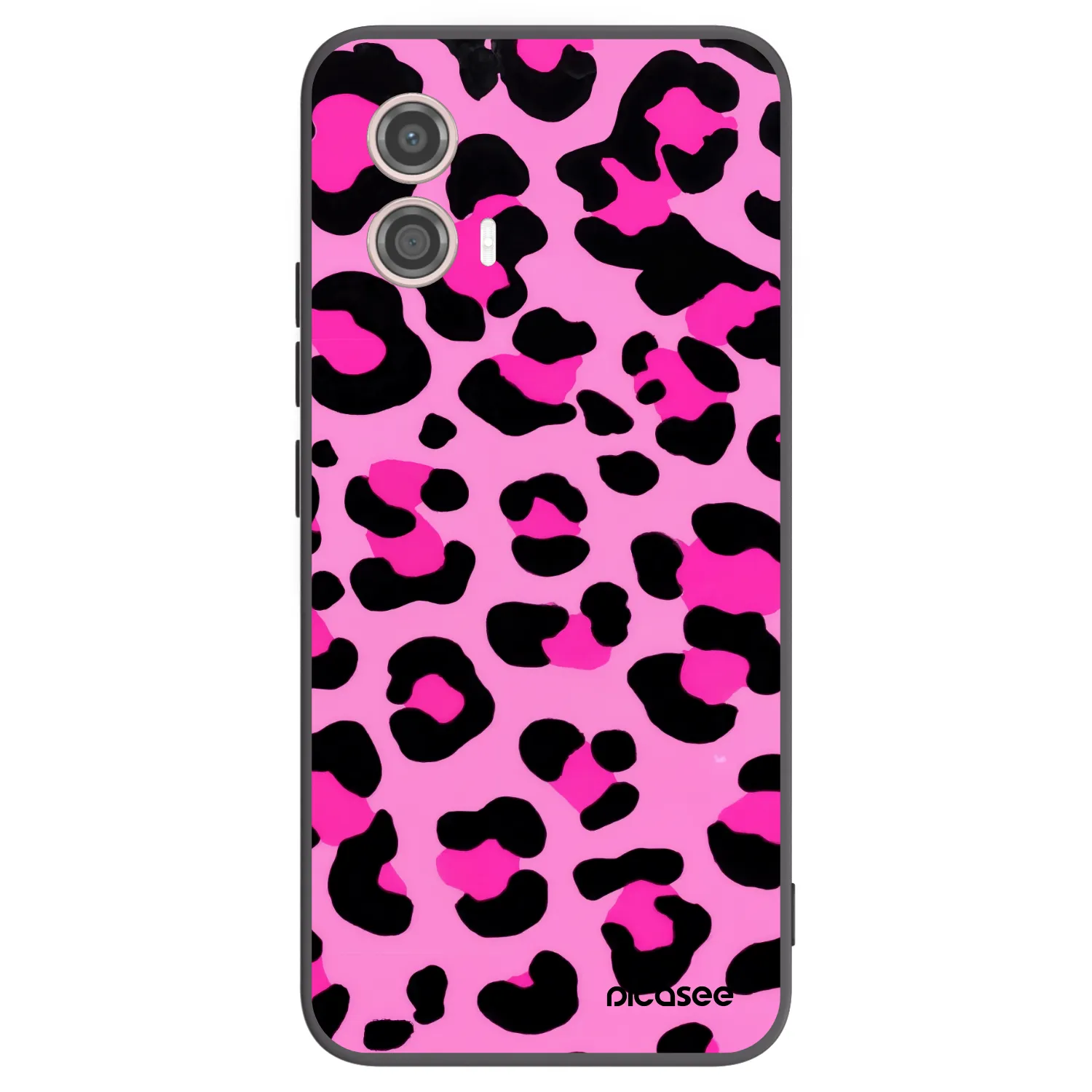 Picasee silikónový čierny obal pre Motorola Moto G53 5G - Pink Tiger