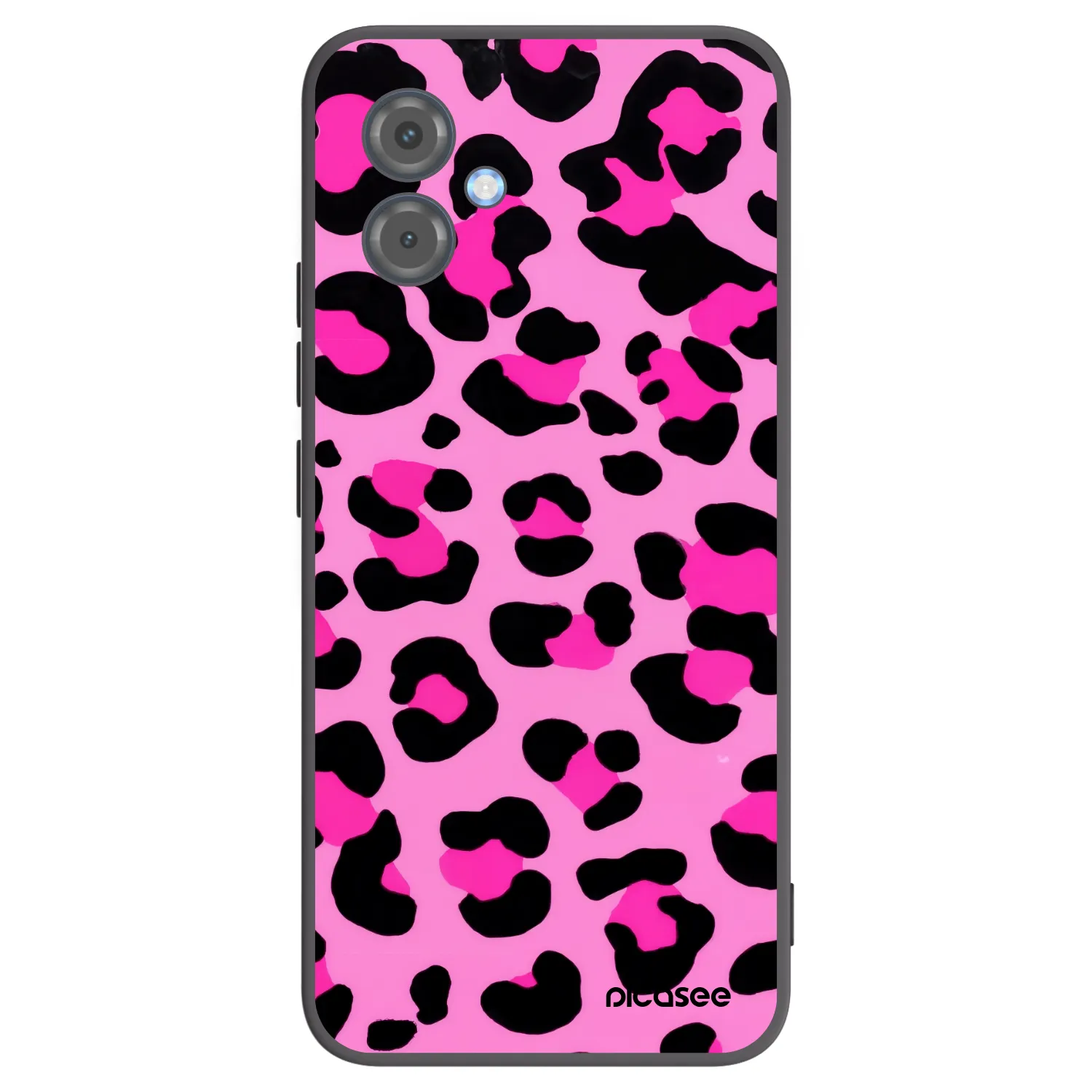 Picasee silikónový čierny obal pre Motorola Moto G14 - Pink Tiger