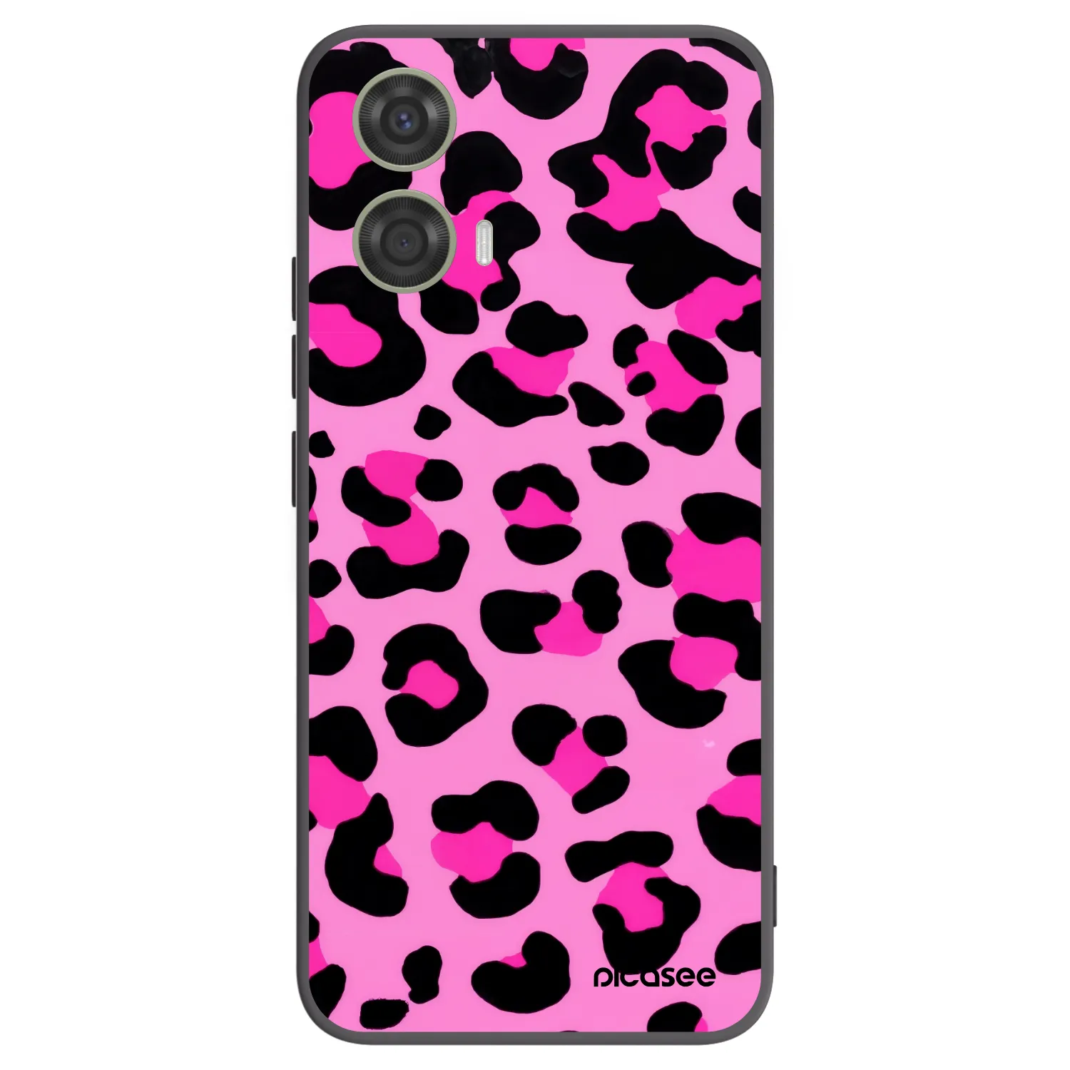 Picasee silikónový čierny obal pre Motorola Moto G24 - Pink Tiger