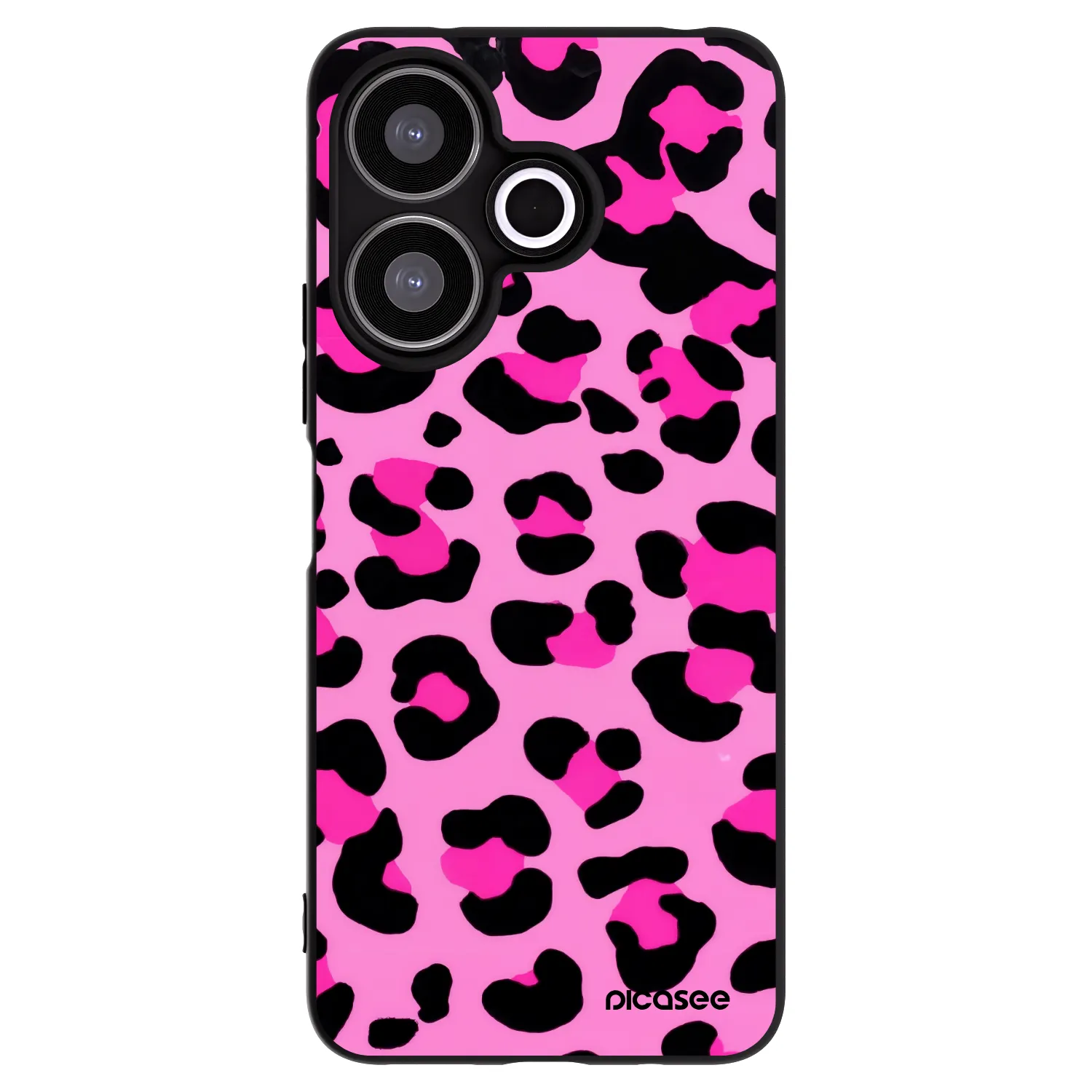 Silikónový čierny obal pre Xiaomi Redmi 13 4G - Pink Tiger