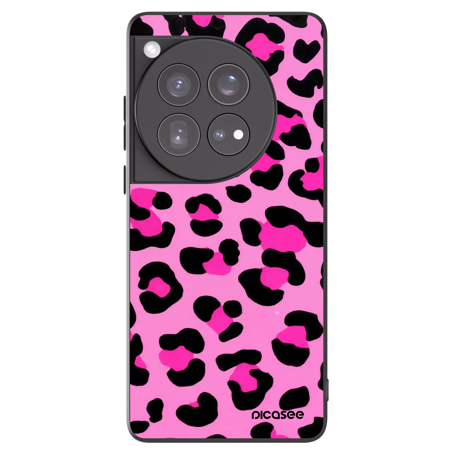 Picasee silikónový čierny obal pre OnePlus 12 5G - Pink Tiger