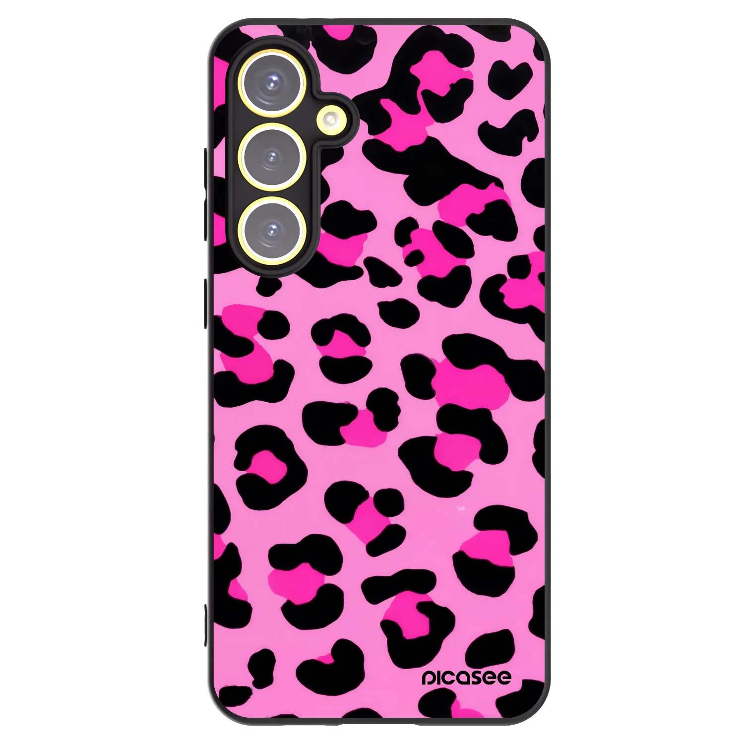 Picasee silikónový čierny obal pre Samsung Galaxy S24 FE S721B - Pink Tiger