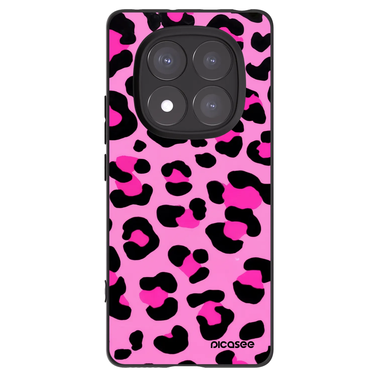 Picasee silikónový čierny obal pre Xiaomi Redmi Note 14 Pro+ 5G - Pink Tiger