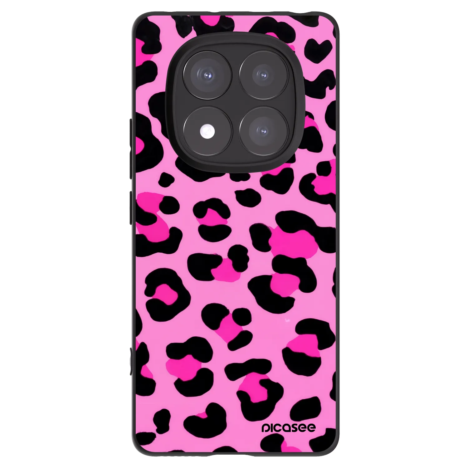 Silikónový čierny obal pre Xiaomi Redmi Note 14 Pro 5G - Pink Tiger