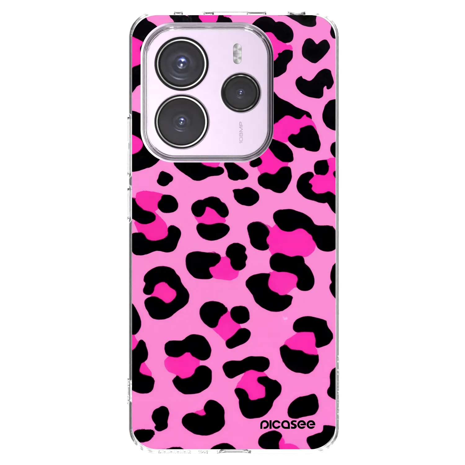 Silikónový prehľadný obal pre Xiaomi Redmi Note 14 5G - Pink Tiger