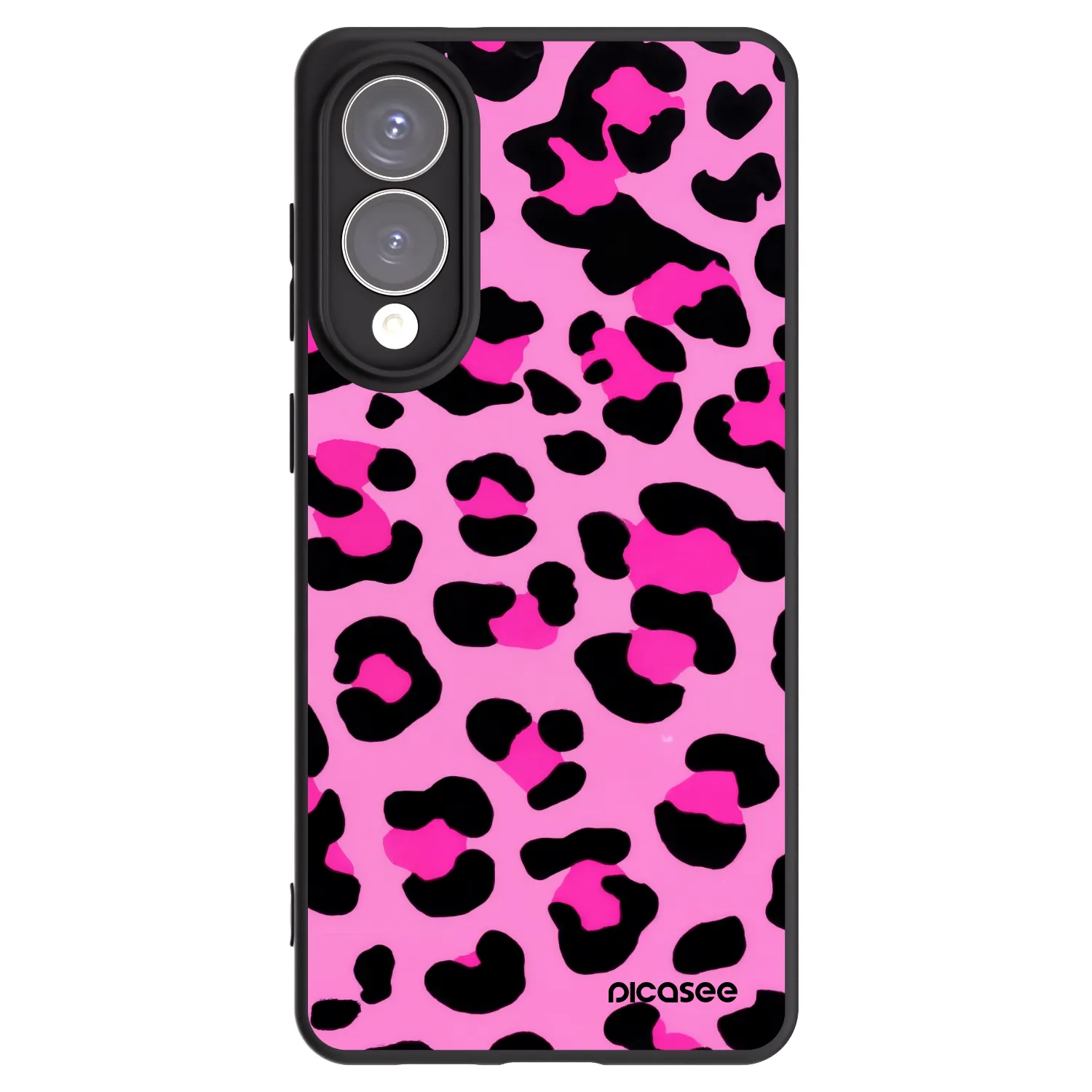 Silikónový čierny obal pre Samsung Galaxy S25 Edge 5G - Pink Tiger