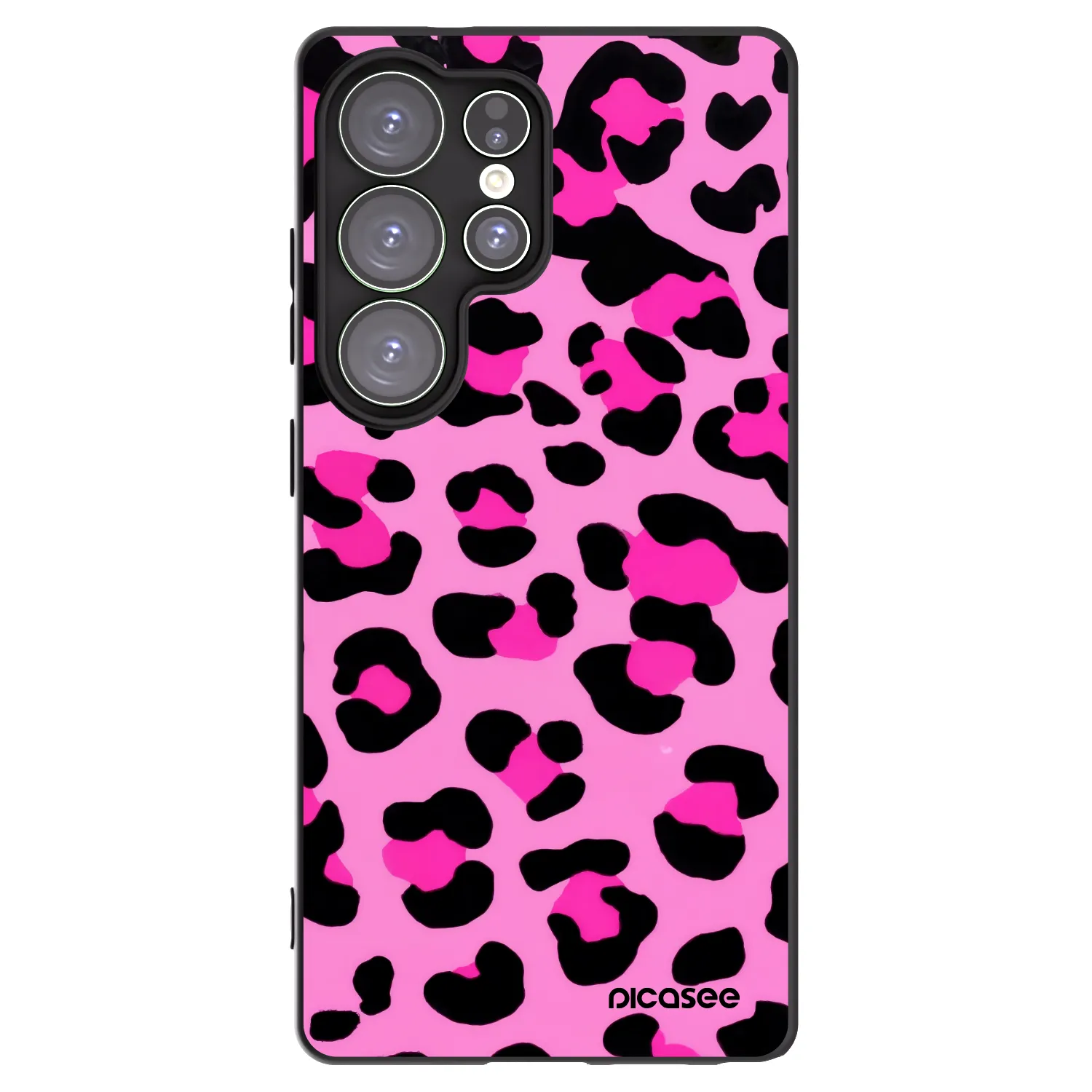 Picasee silikónový čierny obal pre Samsung Galaxy S25 Ultra 5G - Pink Tiger