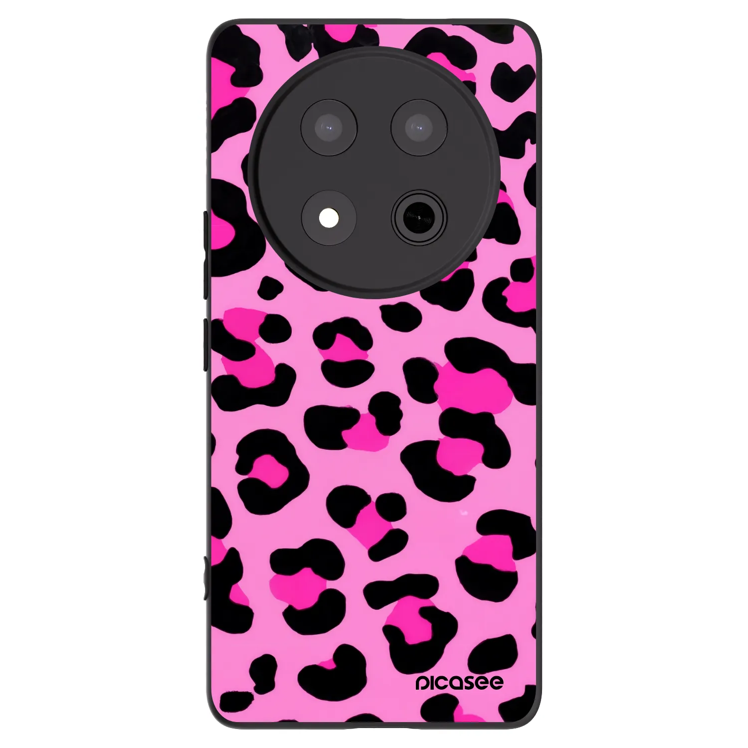 Picasee silikónový čierny obal pre Honor Magic7 Lite 5G - Pink Tiger