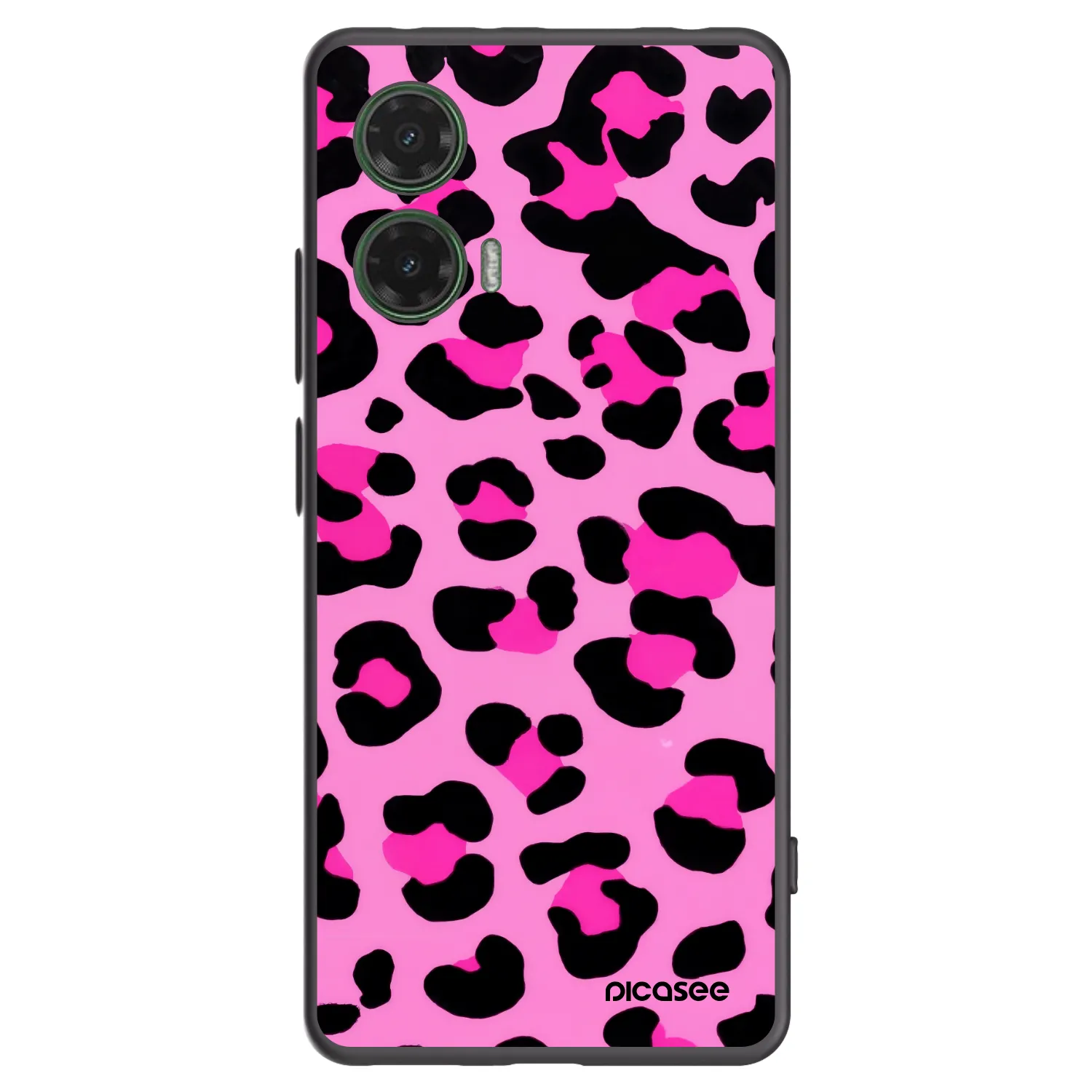 Picasee silikónový čierny obal pre Motorola Moto G35 5G - Pink Tiger