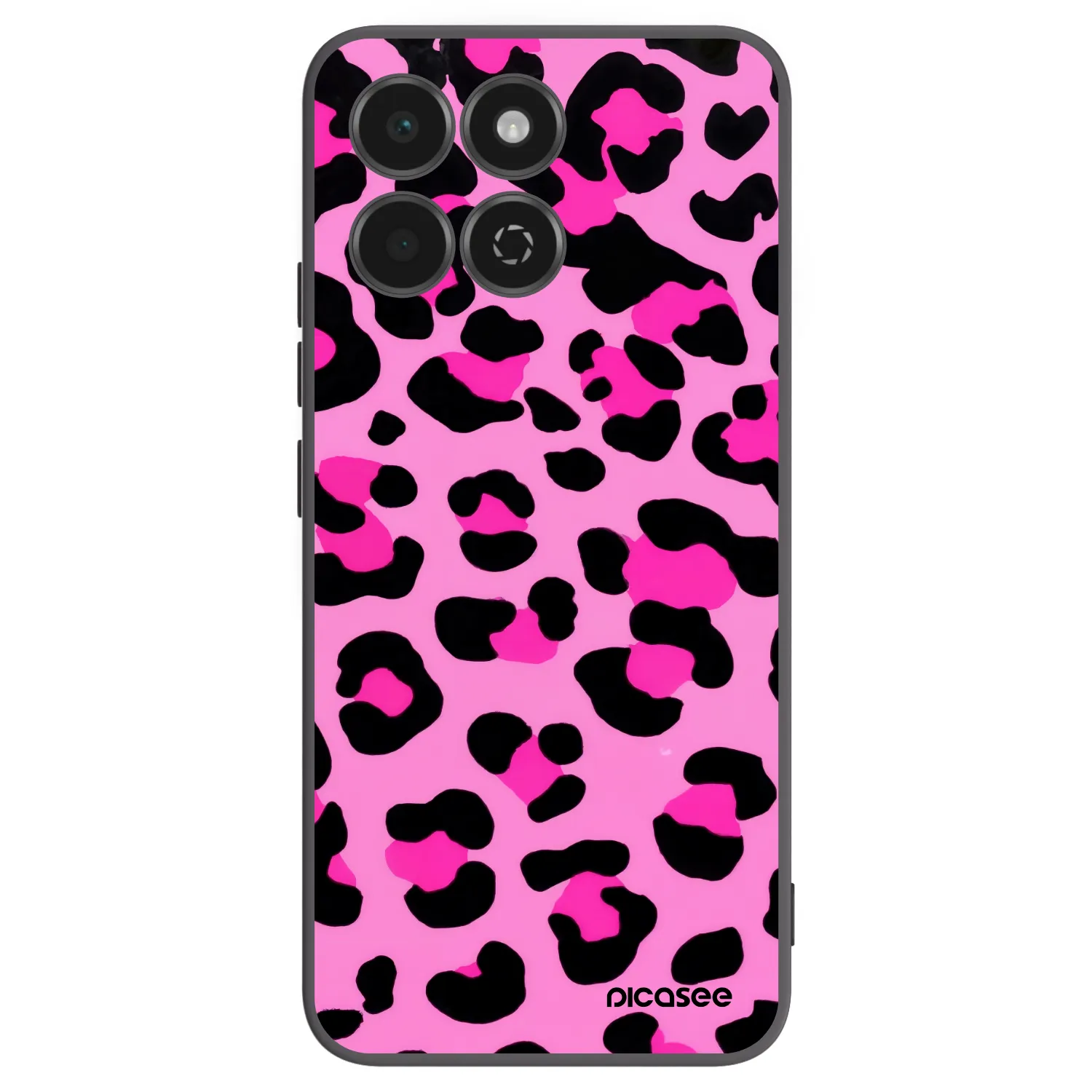 Picasee silikónový čierny obal pre Honor 200 Smart 5G - Pink Tiger