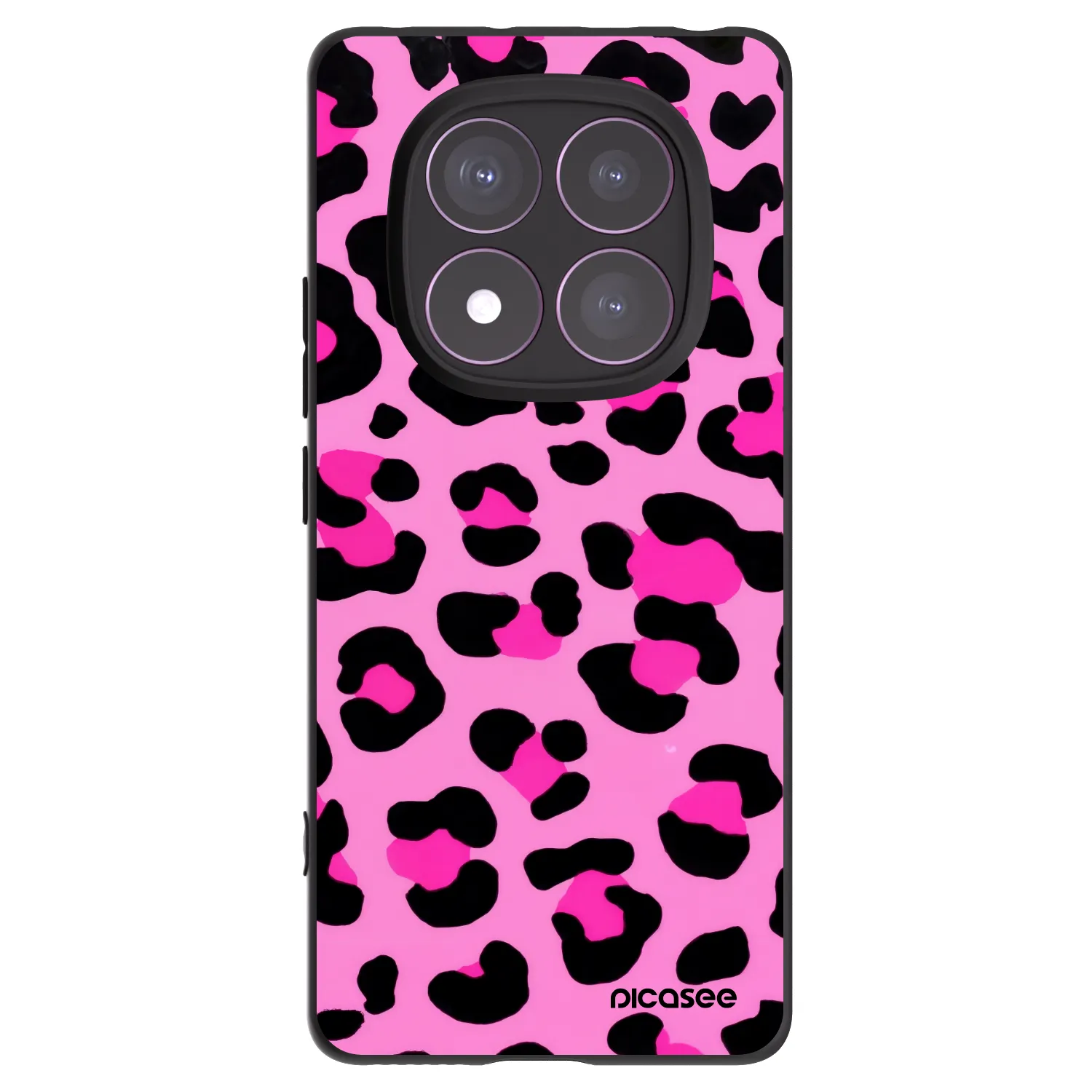 Silikónový čierny obal pre Xiaomi Redmi Note 14 Pro 4G - Pink Tiger