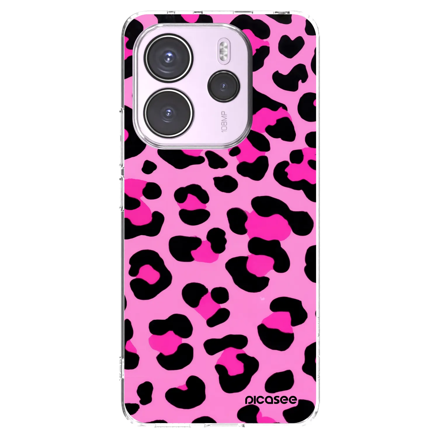 Picasee silikónový prehľadný obal pre Xiaomi Redmi Note 14 4G - Pink Tiger