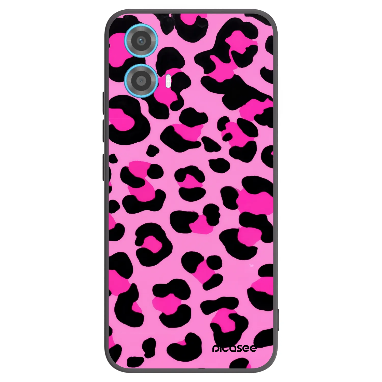 Picasee silikónový čierny obal pre Motorola Moto G34 5G - Pink Tiger