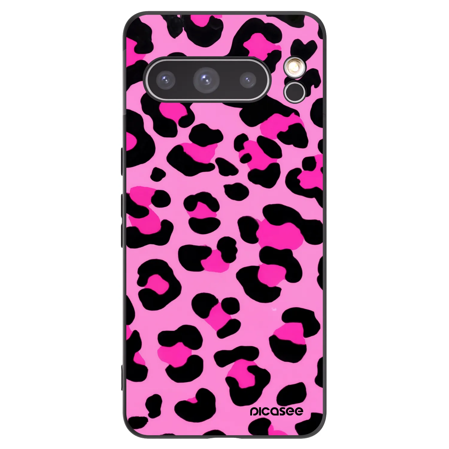 Picasee silikónový čierny obal pre Google Pixel 8 Pro - Pink Tiger