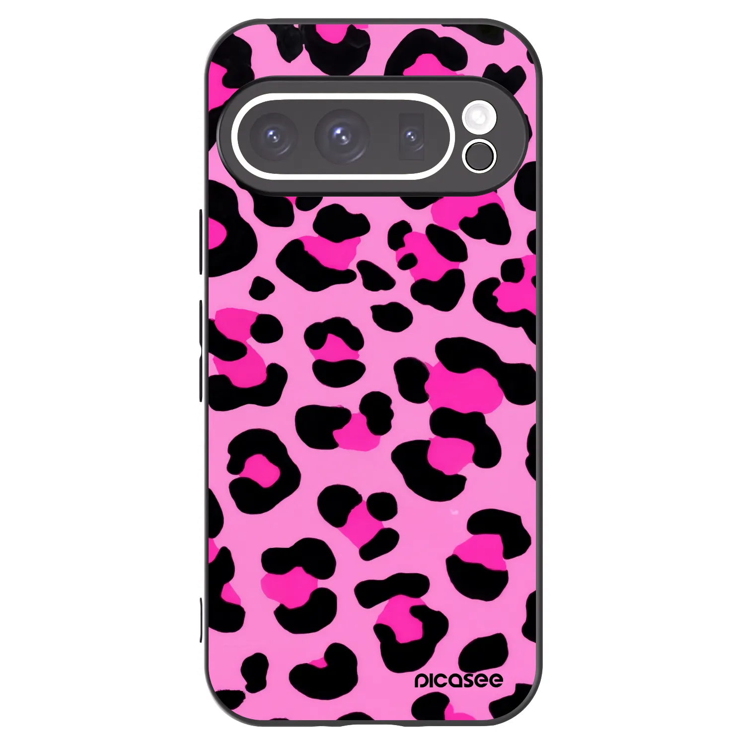 Picasee silikónový čierny obal pre Google Pixel 9 Pro - Pink Tiger