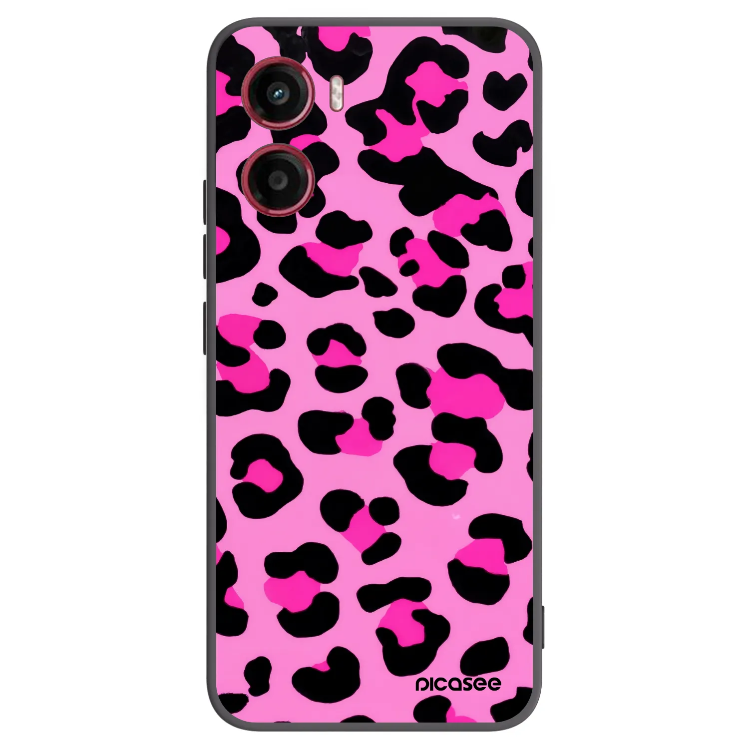 Picasee silikónový čierny obal pre Motorola Moto G05 - Pink Tiger