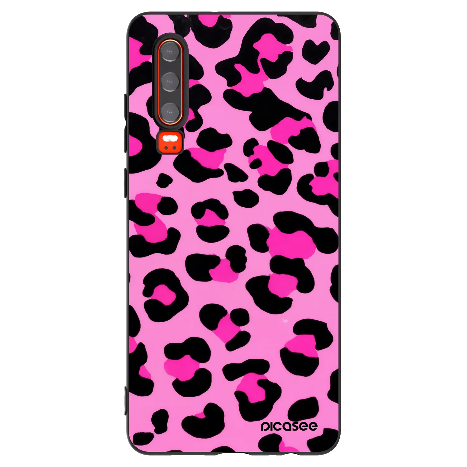 Picasee silikónový čierny obal pre Huawei P30 - Pink Tiger