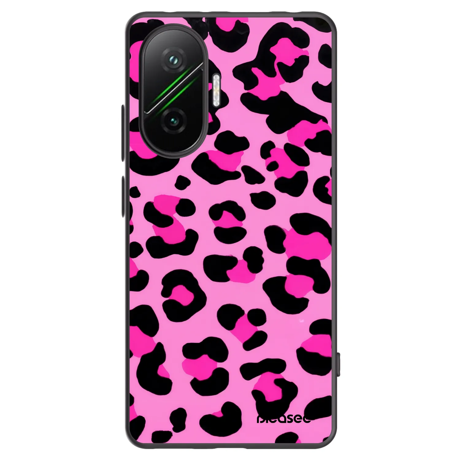 Silikónový čierny obal pre Xiaomi Poco F7 Pro 5G - Pink Tiger